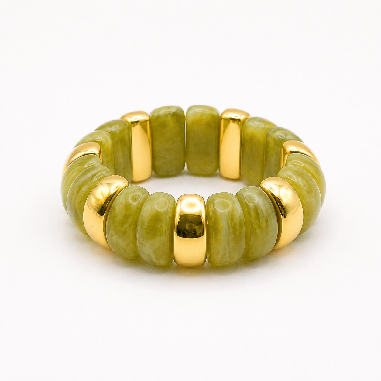 Bracelet fantaisie résine coloris noir bleu vert - Dorée Paris