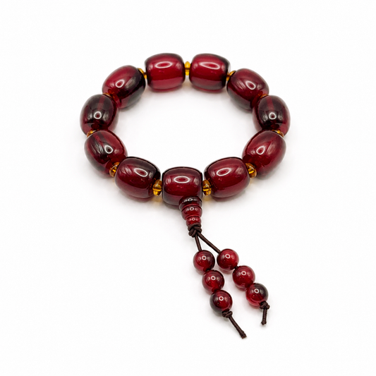 Bijou fantaisie bracelet style mala perles tonneau et doré - Dorée Paris